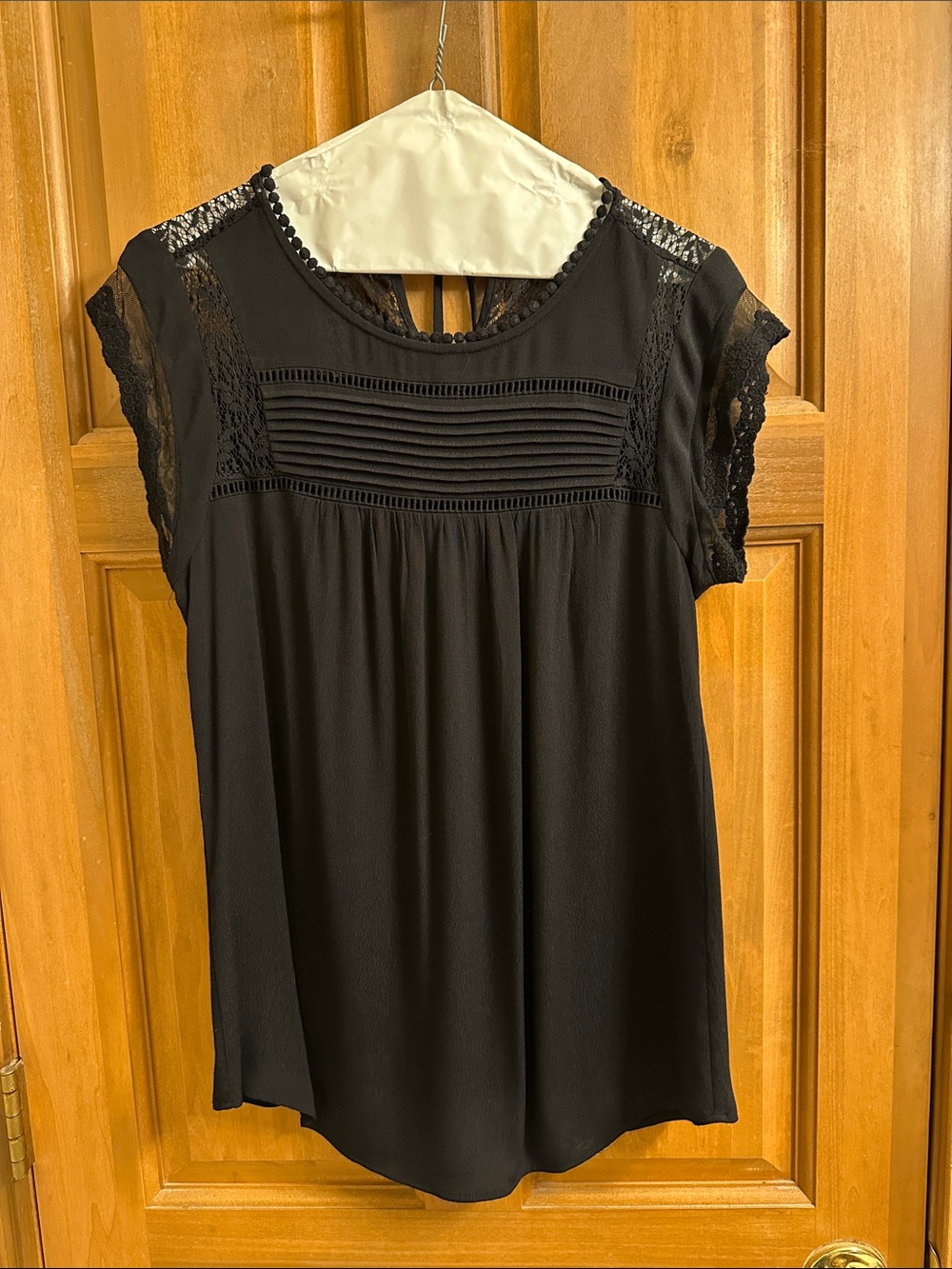 Odela Mixed Material Top